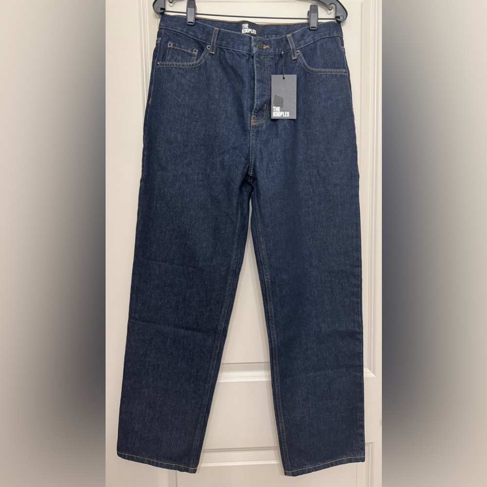 NWT The Kooples Women's Dark Wash Button Fly Straight Leg Jeans - Size 31 - Picture 12 of 12